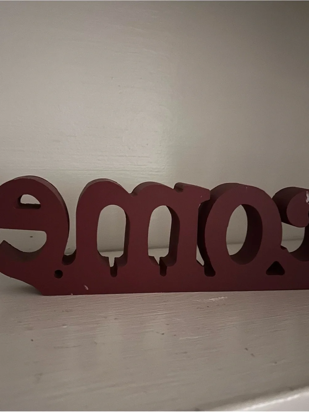 Wooden “WELCOME” Stand-Alone or Hang. Shabby Chic. 16” x 4” x 1.5” GUC.